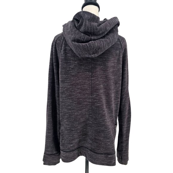 Lululemon Find Your Centre Wrap Jacket 6 Heathered Gray Hooded Yoga Athleisure - Picture 3 of 13